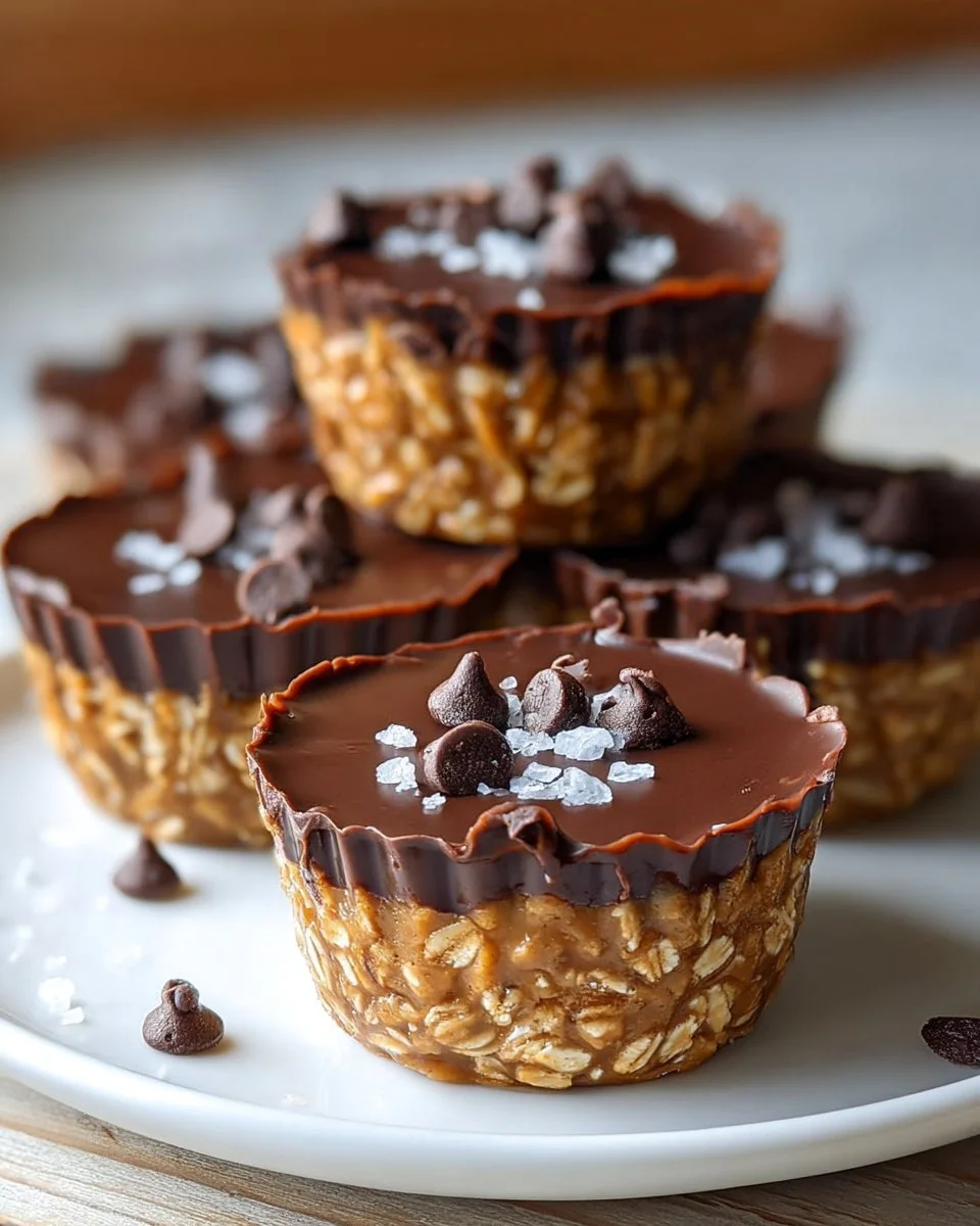 No-Bake Peanut Butter Oat Cups