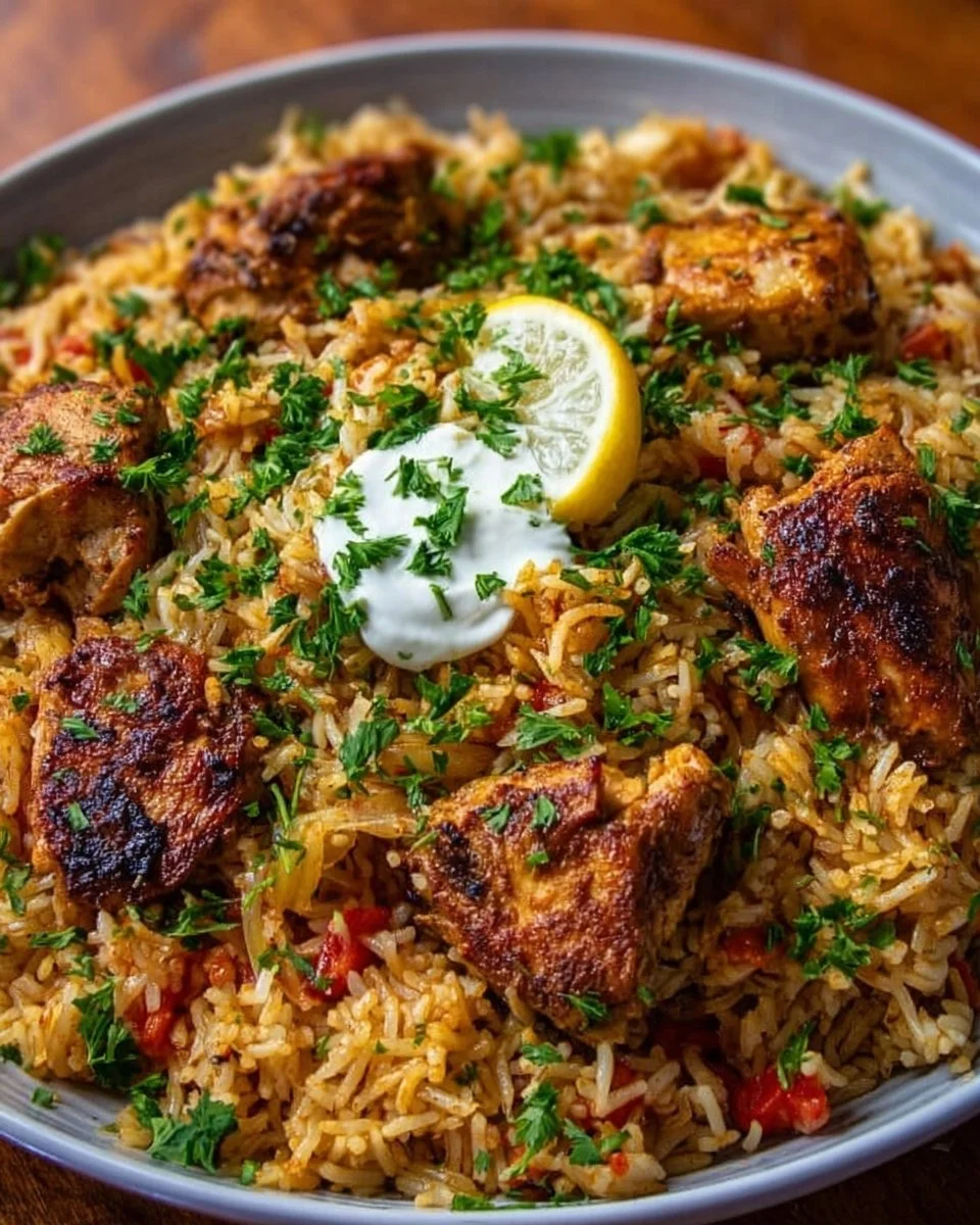 One Pot Chicken Shawarma Rice