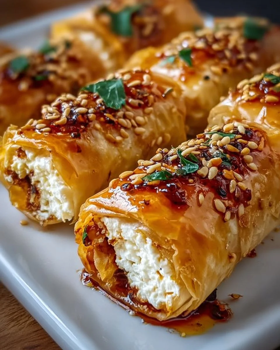 Oven Fried Feta Rolls