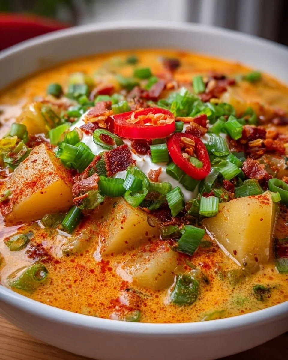 Spicy Cajun Potato Soup: Creamy, Bold, and Irresistibly Zesty!