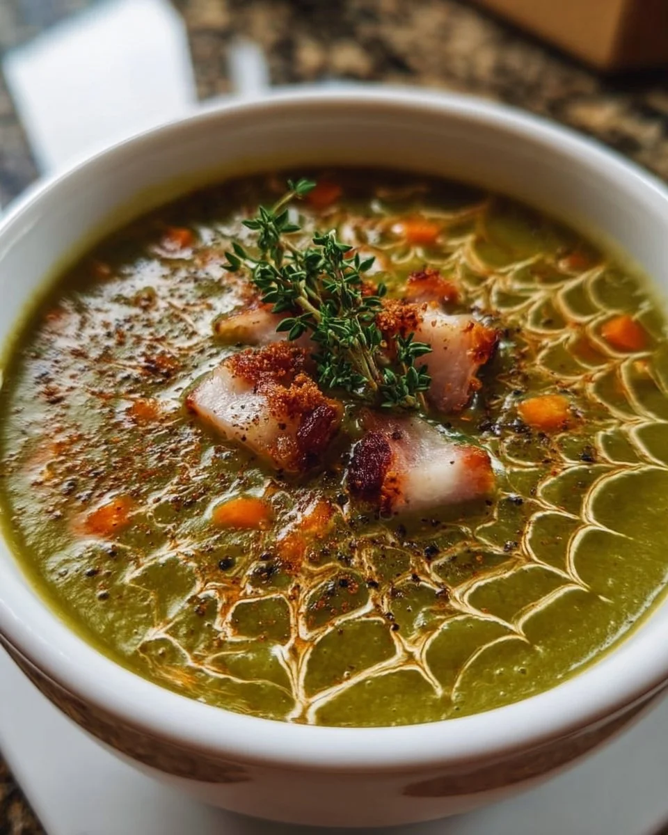 Spiderweb Split Pea Soup: A Comforting Recipe You’ll Love!