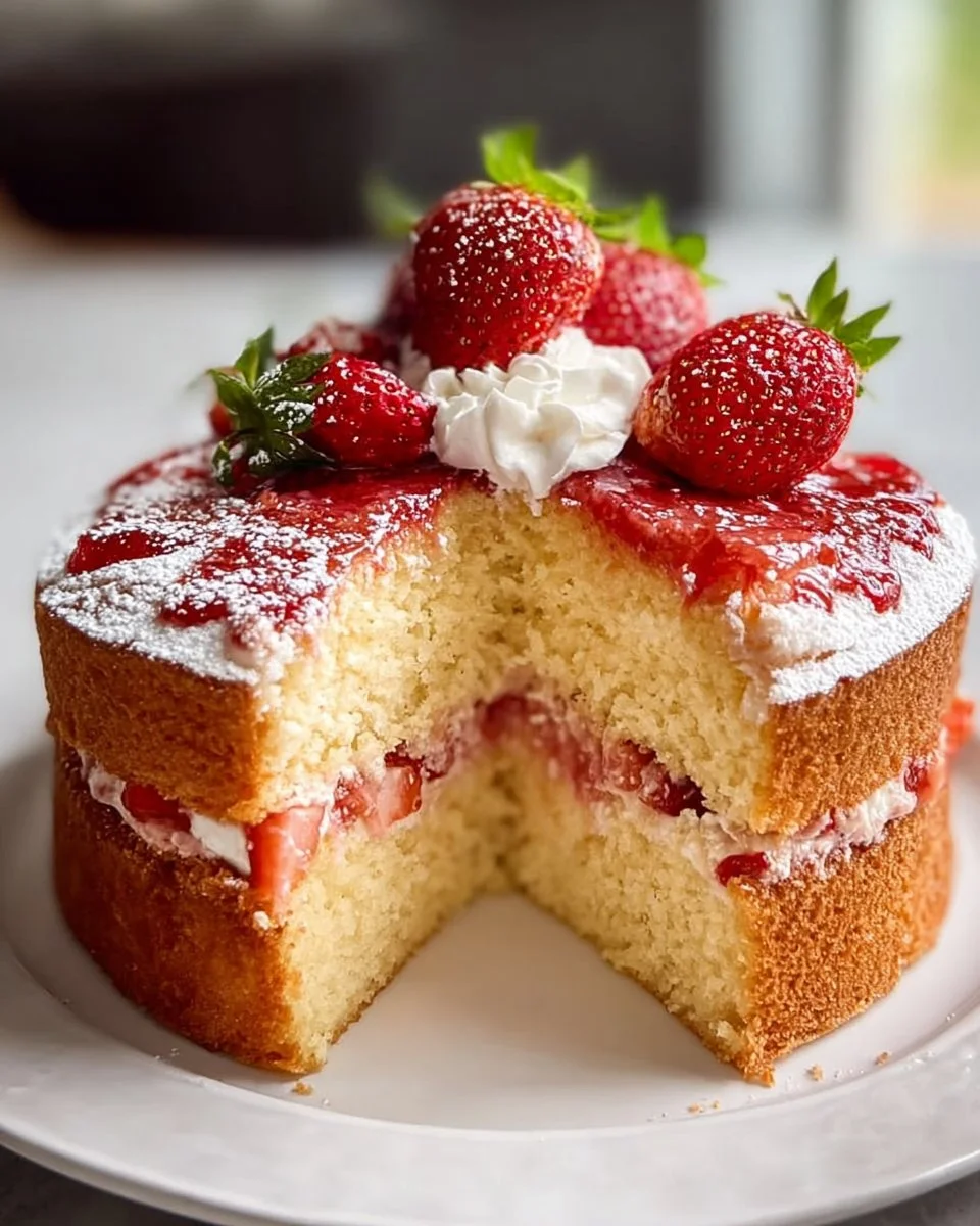 Strawberry Lemon Cake