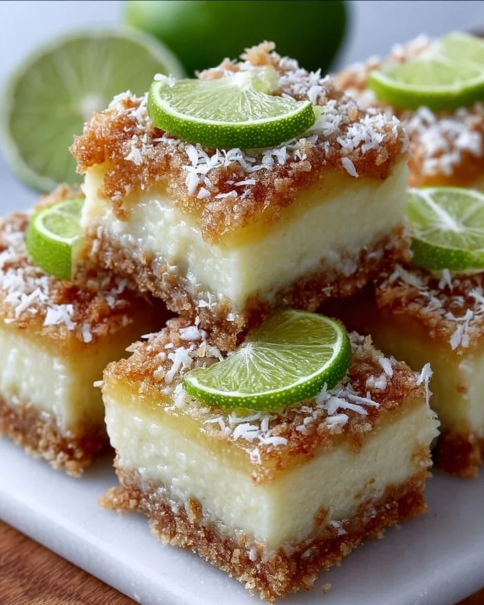 Tropical Chill Coconut Lime Bars