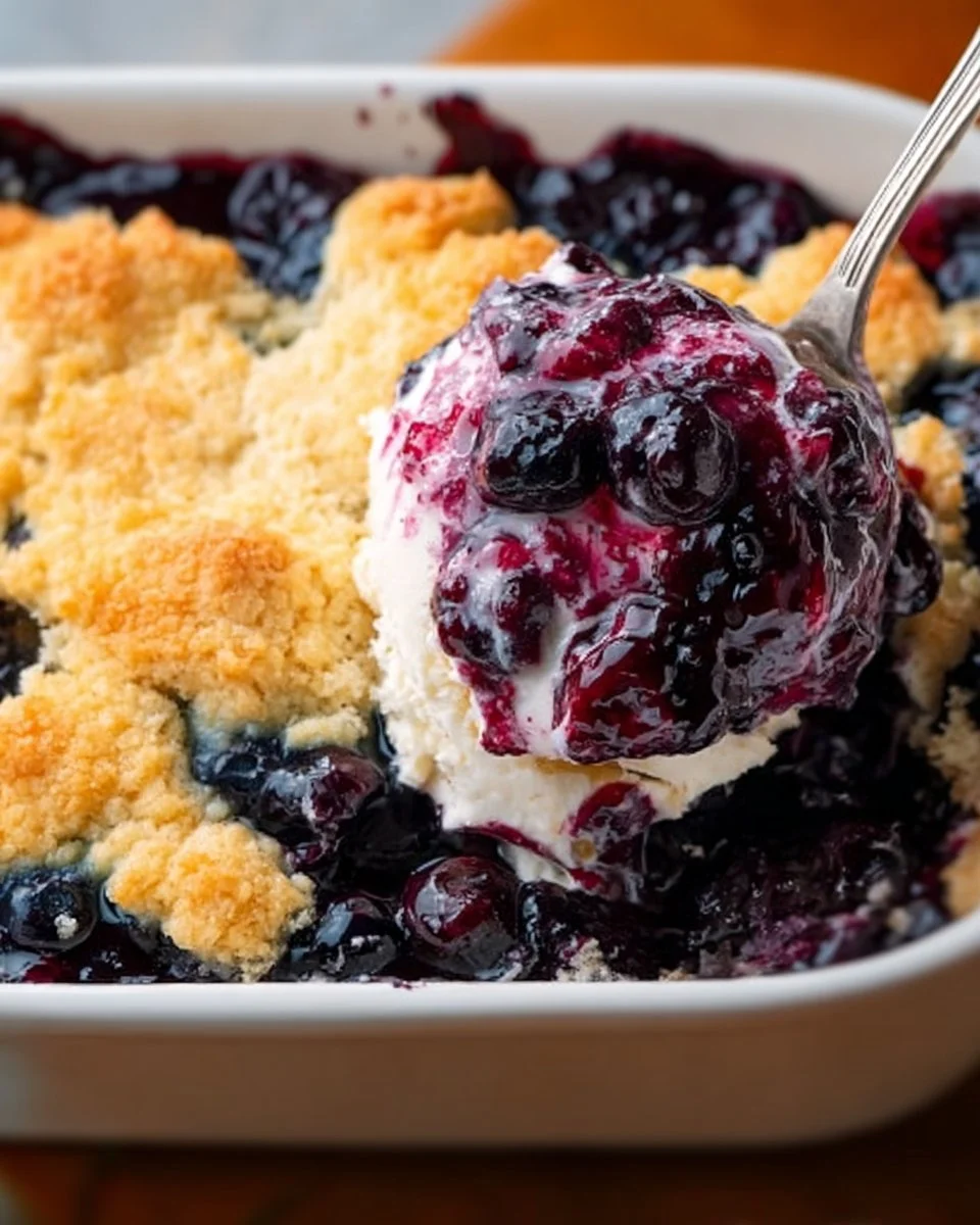Easy Blueberry Cobbler