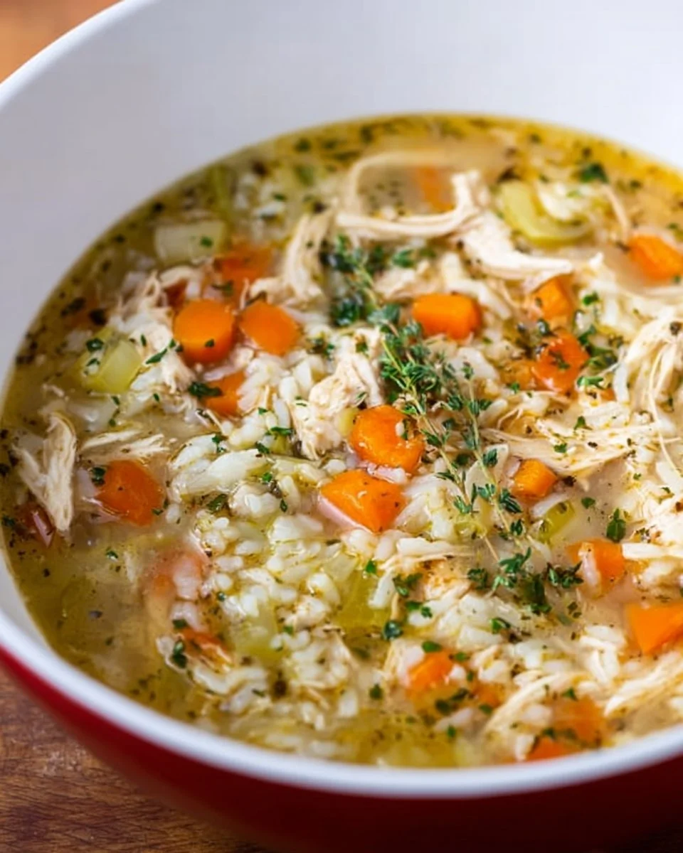 Easy Homemade Chicken and Rice Soup