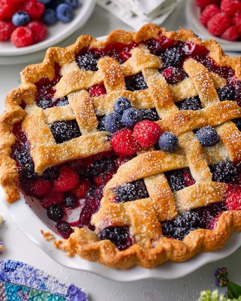 Easy Mixed Berry Pie Recipe (video)