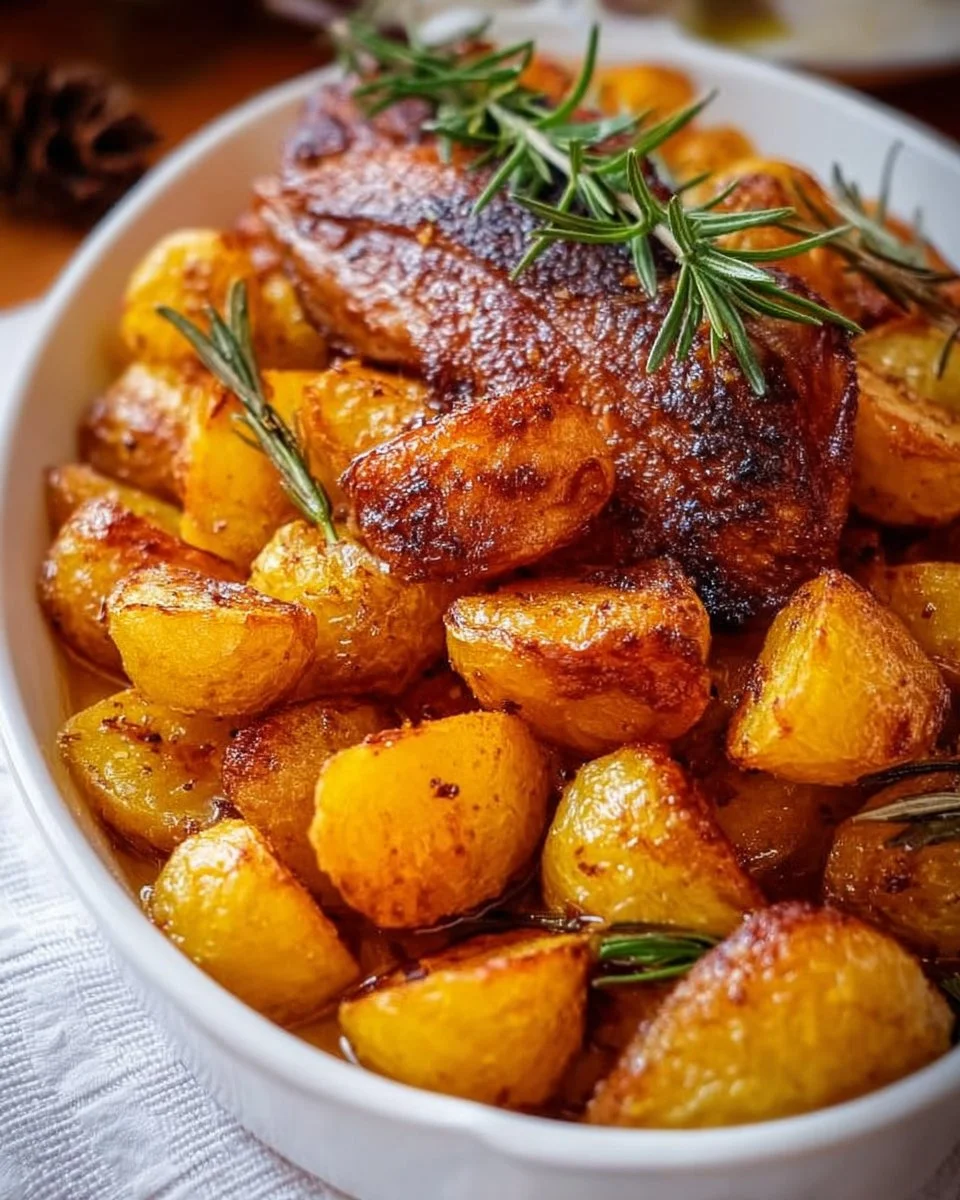 Easy, Roasted Duck Fat Potatoes (video)