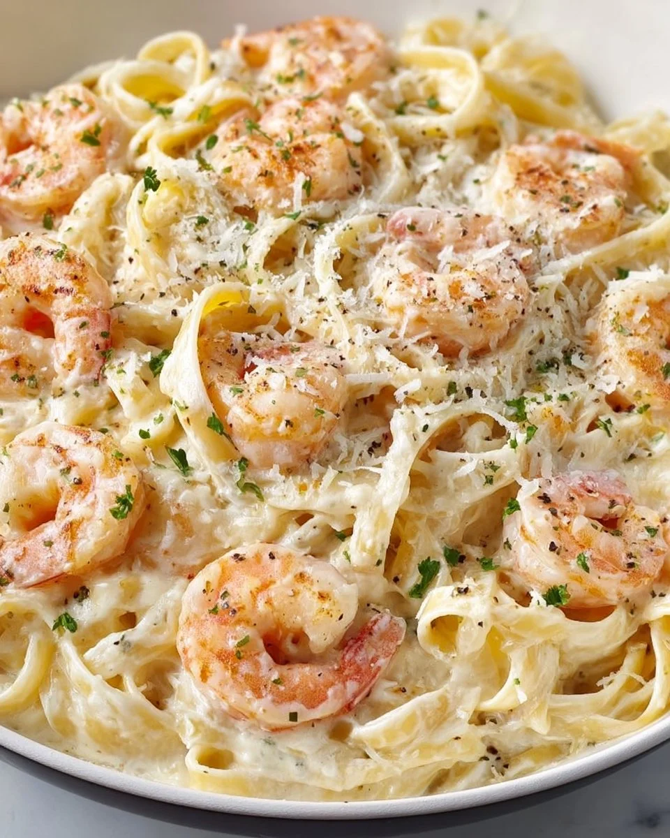 Homemade Shrimp Alfredo