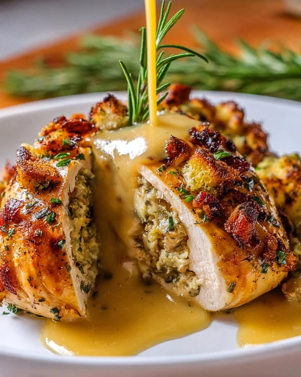 Stuffed Chicken Breasts with Stuffing