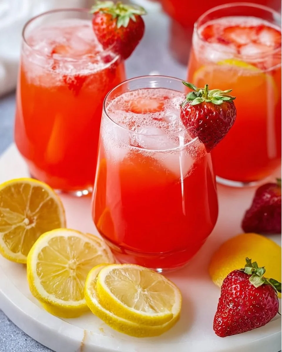 The Best Homemade Strawberry Lemonade Recipe!