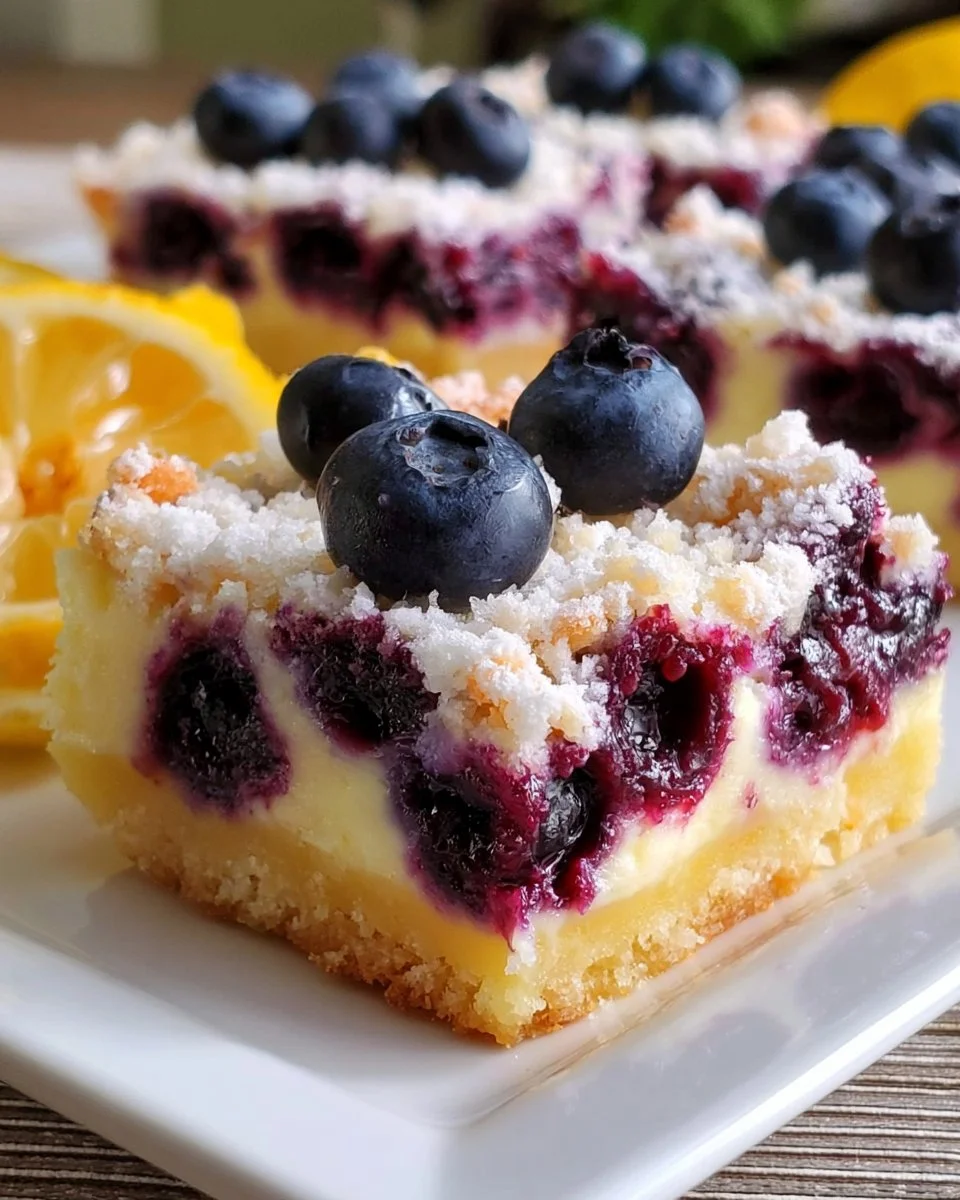 Blueberry Lemon Pie Bars