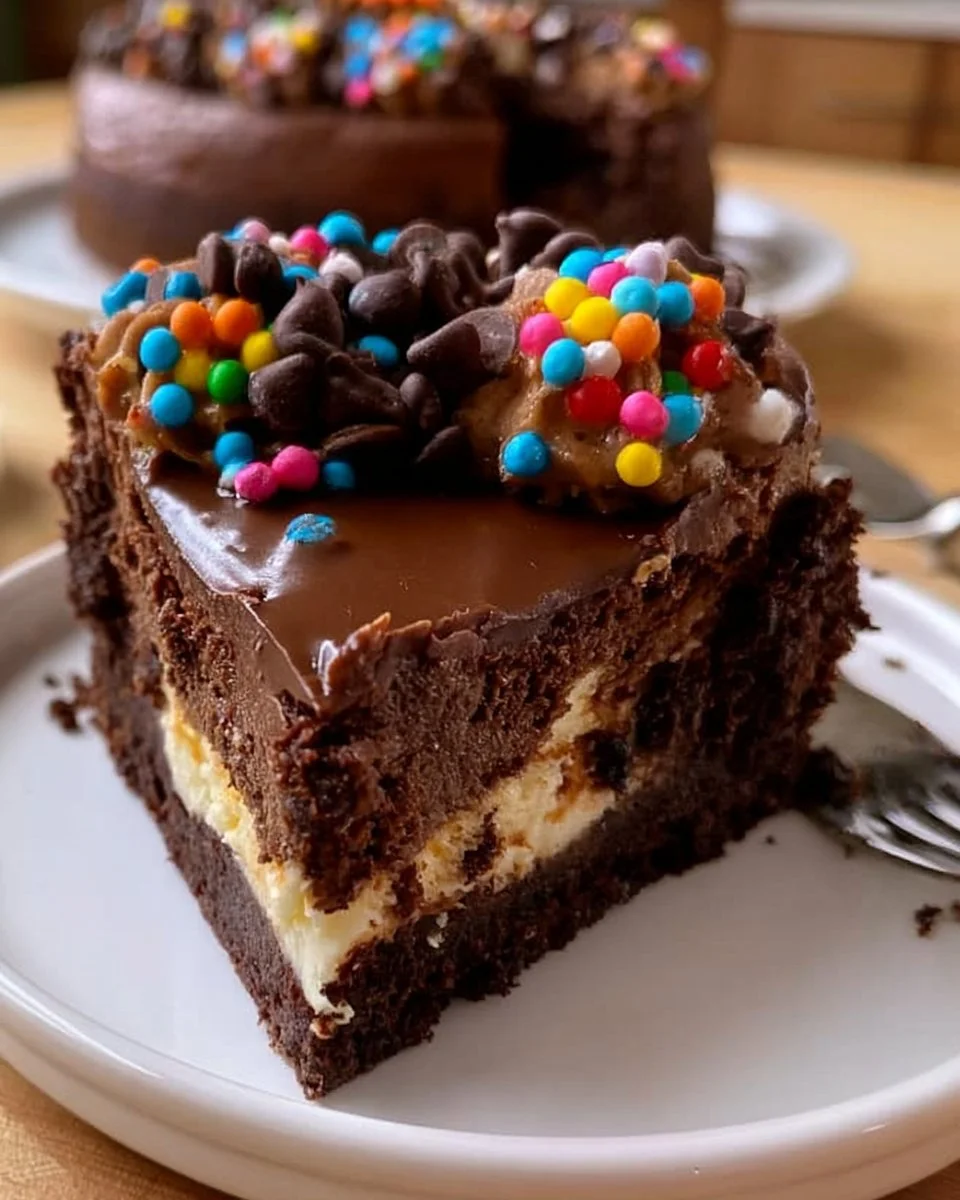 Cosmic Brownie Cheesecake