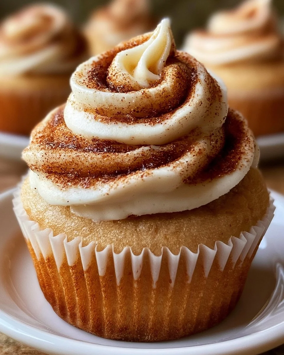 Golden Swirl Cinnamon Roll Cupcakes — The Sweet Treat That Combines Two Dessert Favorites | Cinnamon Roll Frosting, Easy Filled Cupcakes, Muffin Top Dessert