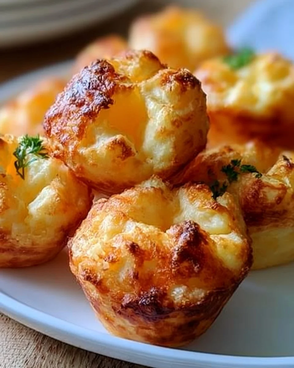 Mashed potatoes and cheese poppers | Popovers with mashed potatoes, mashed potato cheese puffs, leftover mashed potatoes