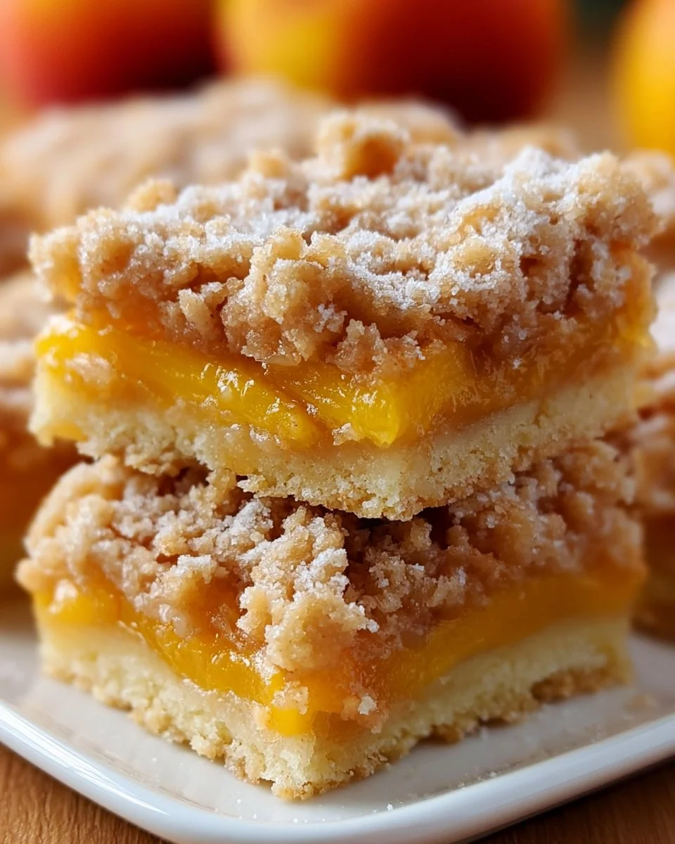 Peach Crumb Bars